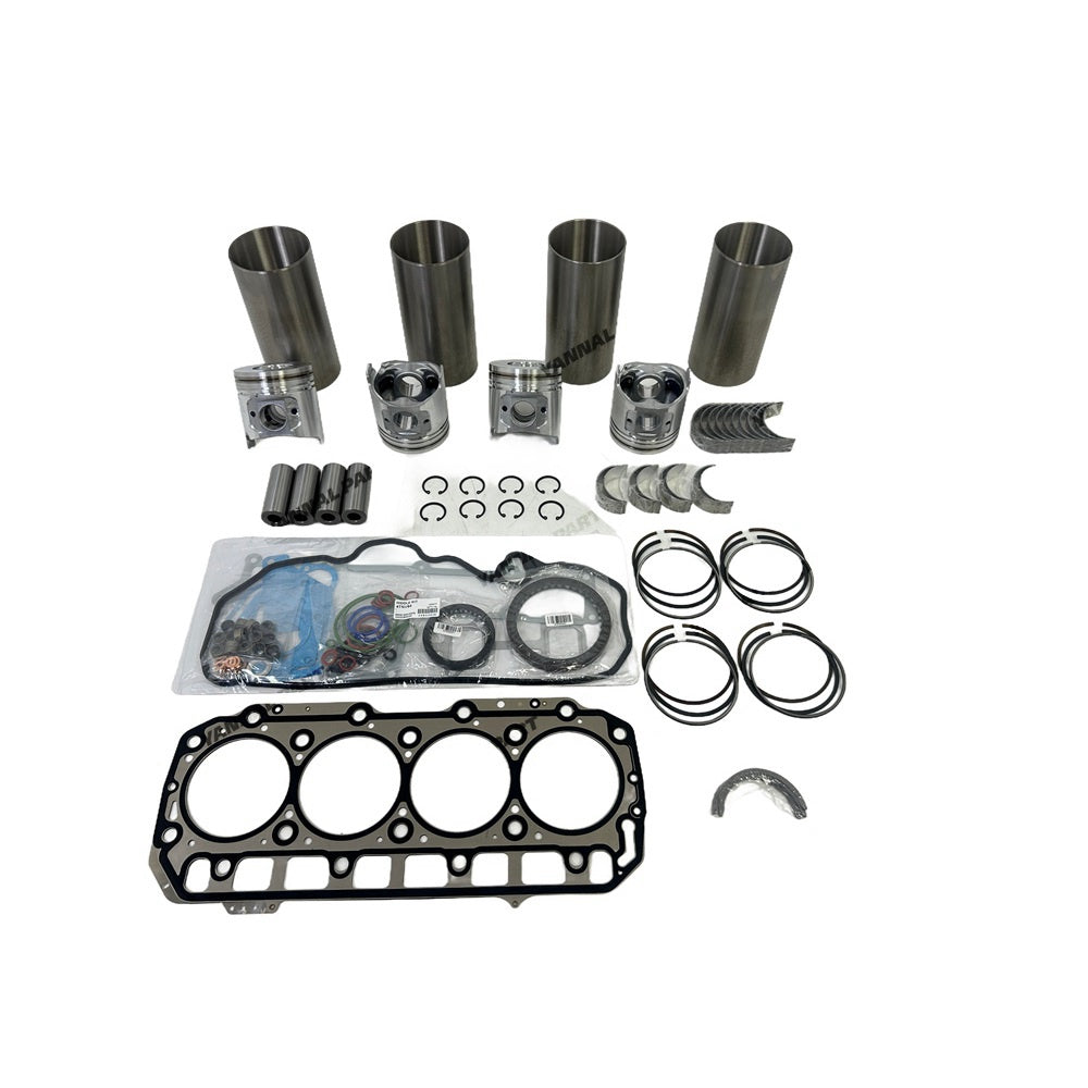 4TNV98C Overhaul Rebuild Kit(not included Valves kit) Compatible with for Yanmar 4TNV98 4TNV98C Engine for Hitachi 80VX 55N Excavator