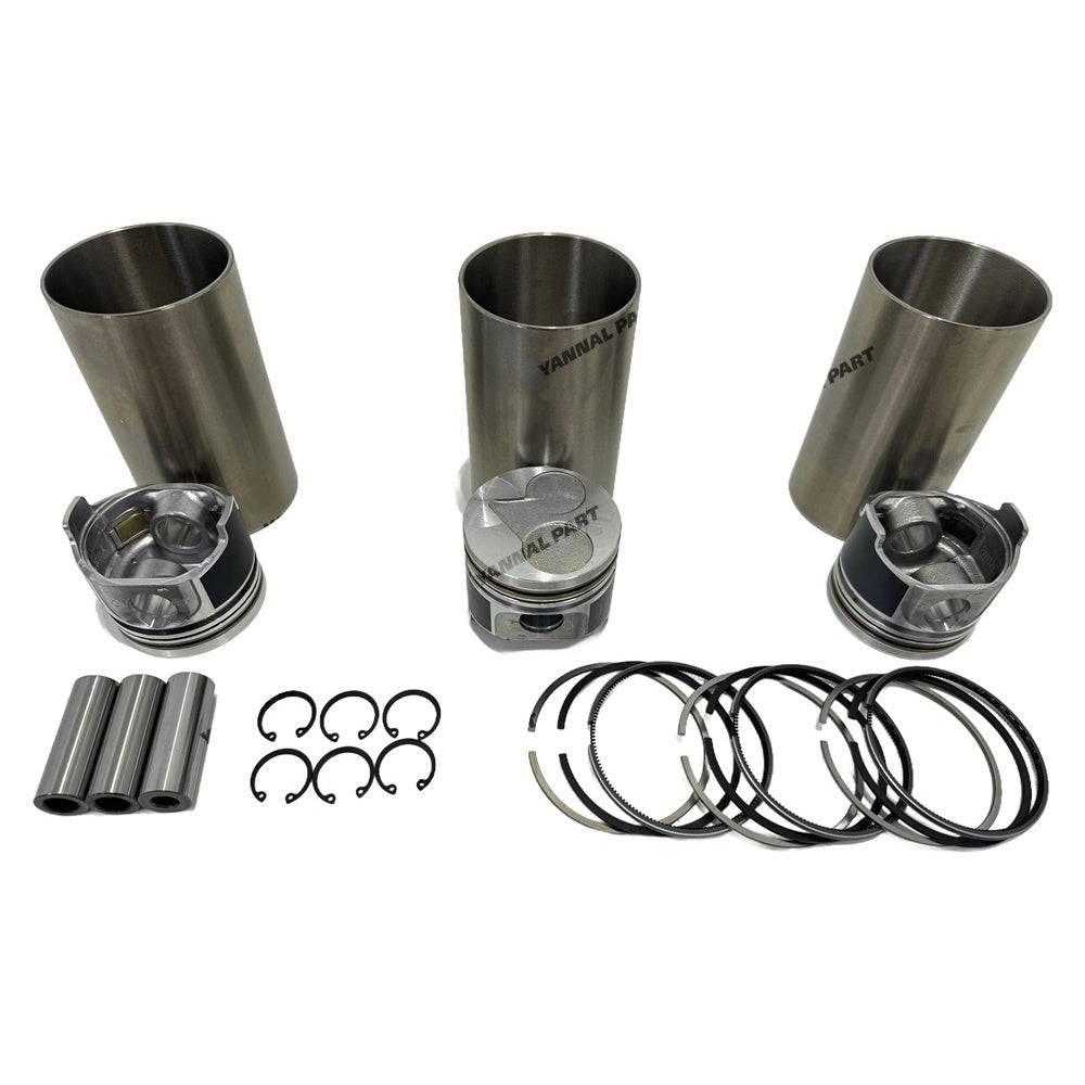 New Liner Piston Kit Set STD for KUBOTA D1105 (Liner + Piston + Ring + Pin Bush x 3)