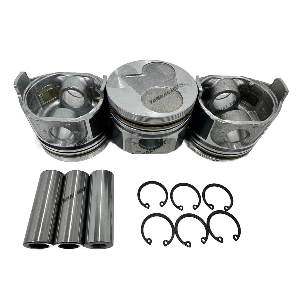 New Liner Piston Kit Set STD for KUBOTA D1105 (Liner + Piston + Ring + Pin Bush x 3)