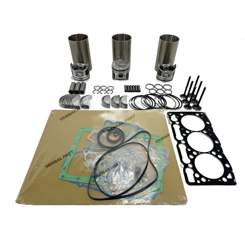 D1105 Overhaul Rebuild Kit Compatible with for Kubota 3-Cylinder RTV1100 RTV1100CW9 RTV1140CPX RTV1100RW9 KX41 KX36-2 KX41-2 KX61-2