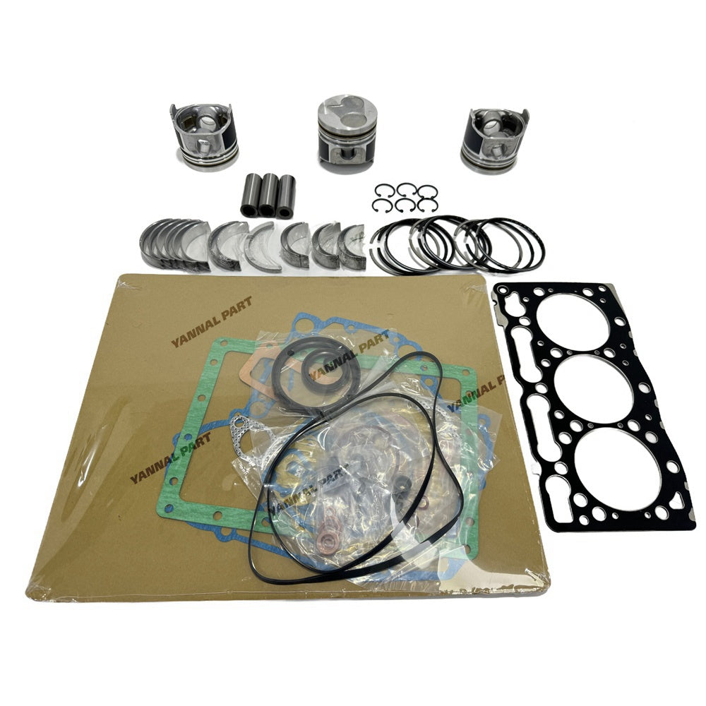 Engine Overhaul Rebuild Kit Compatible With for Kubota D1105 Engine STD B2410HSE B2620HSD Diesel 16060-21114 16292-21050 16261-03310 1G063-03310