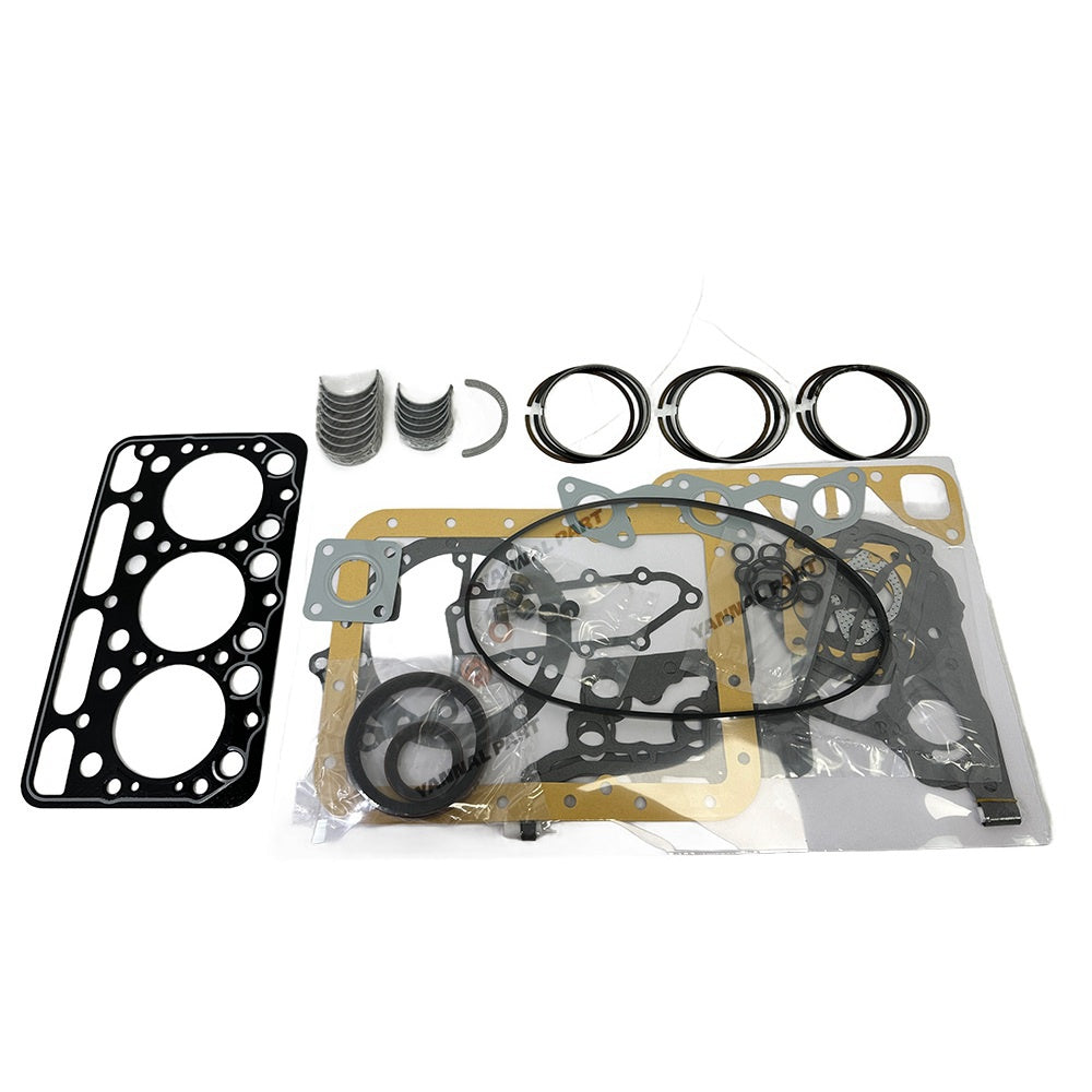 for KUBOTA Forklift D1302 New Rebuild kit Piston Ring Complete Gasket kit crankshaft conrod Bearing Set