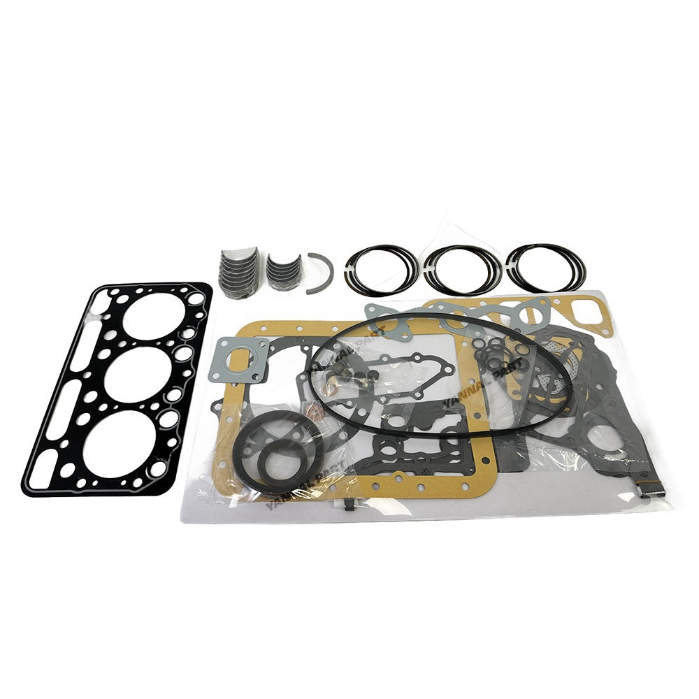 for KUBOTA Forklift D1302 New Rebuild kit Piston Ring Complete Gasket kit crankshaft conrod Bearing Set