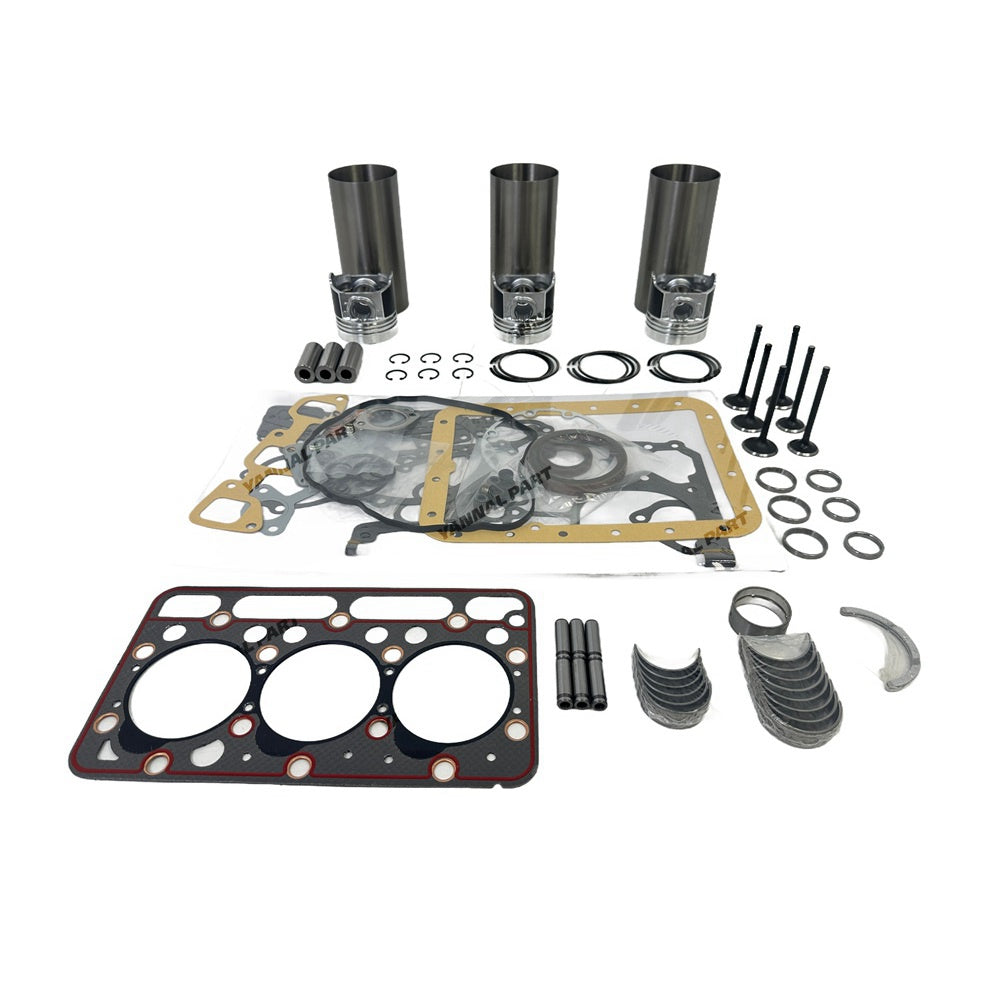 D1503 Engine Overhaul Kit Compatible with for Kubota D1503 Engine Tractor L2900 L3000 L3010 L3130 Excavator KX91-3 U35 Loader R420 R420S