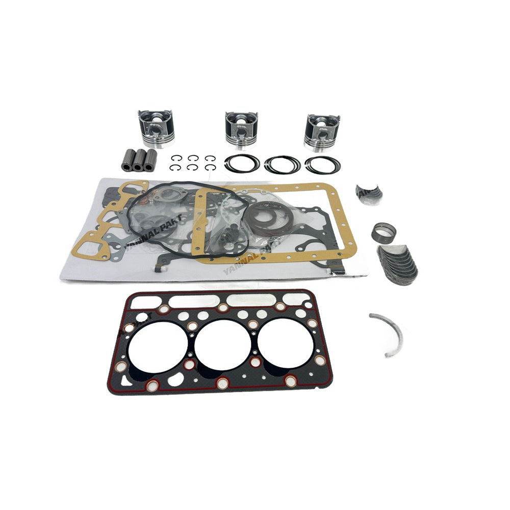 D1503 Overhaul Re-ring Kit (No cylinder liner and valve) Compatible for Kubota D1503 Engine Tractor L2900 L3000 L3010 L3130 Excavator KX91-3 U35 Loader R420 R420S