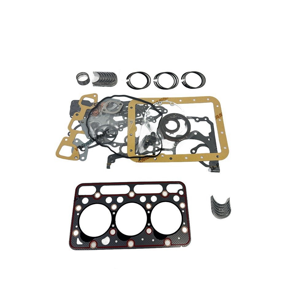 Supply For kubota D1503 rebuild kit piston ring full gasket kit engine bearing