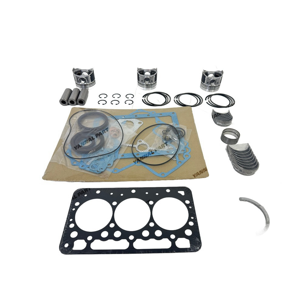 D722 Overhaul Rebuild Kit Compatible with for Kubota D722 Engine B7300HSD B7400HSD BX1800D BX1850D BX1860D Tractor piston & ring & Bushing & Full Gasket Kit