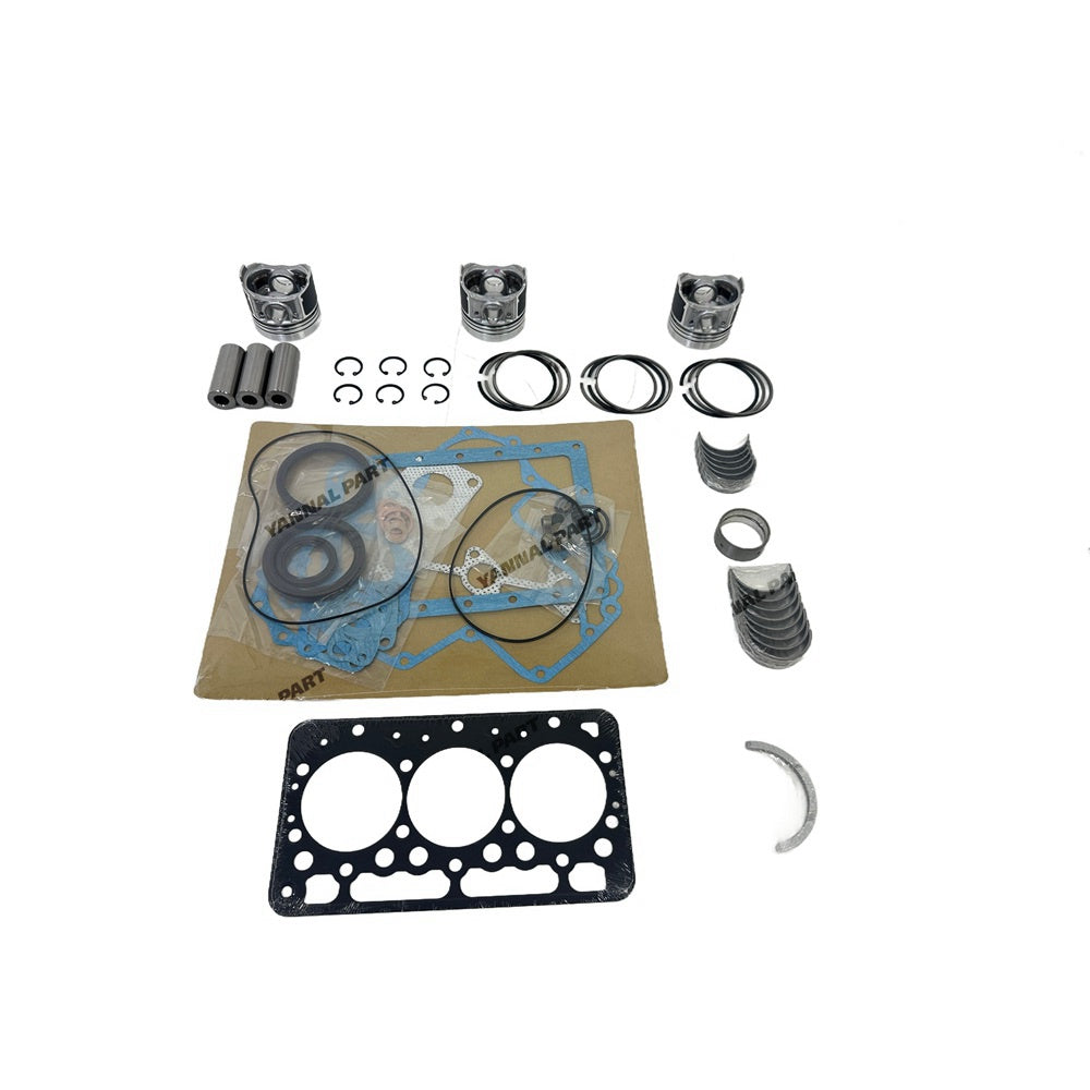 D722 Overhaul Rebuild Kit Compatible with for Kubota D722 Engine B7300HSD B7400HSD BX1800D BX1850D BX1860D Tractor piston&ring&Bushing&Full Gasket Kit