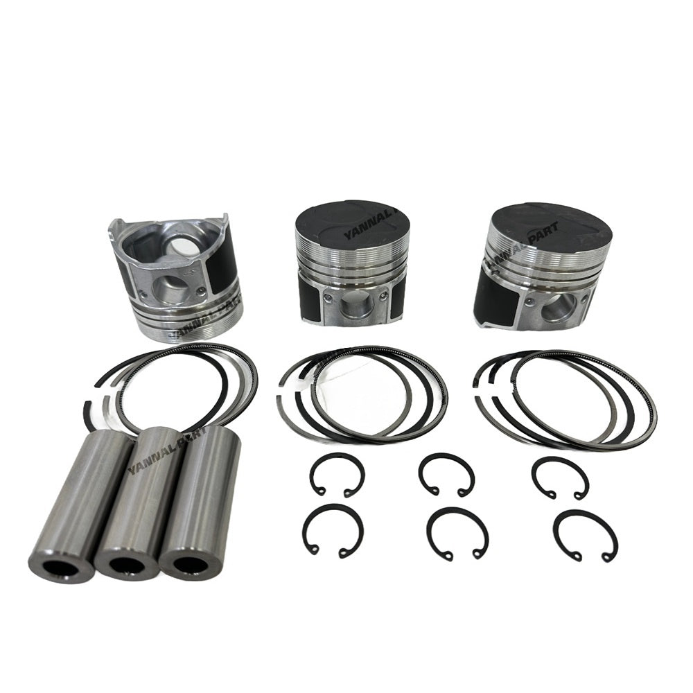 High-Quality Piston + Ring Kit Set STD 72mm for Kubota D905 X 3 PCS