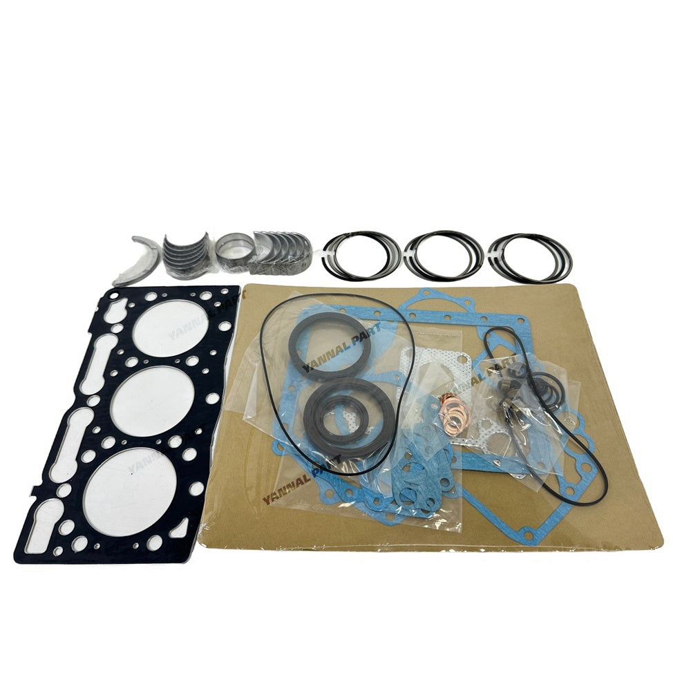 D905 Overhaul Re-ring Kit Compatible with for Kubota D905 D905E D905B D905BH Engine B1700DT BX2200D BX23LB BX22 Tractor Piston Ring & Main/Con Rod Bearing & Full Gasket Kit