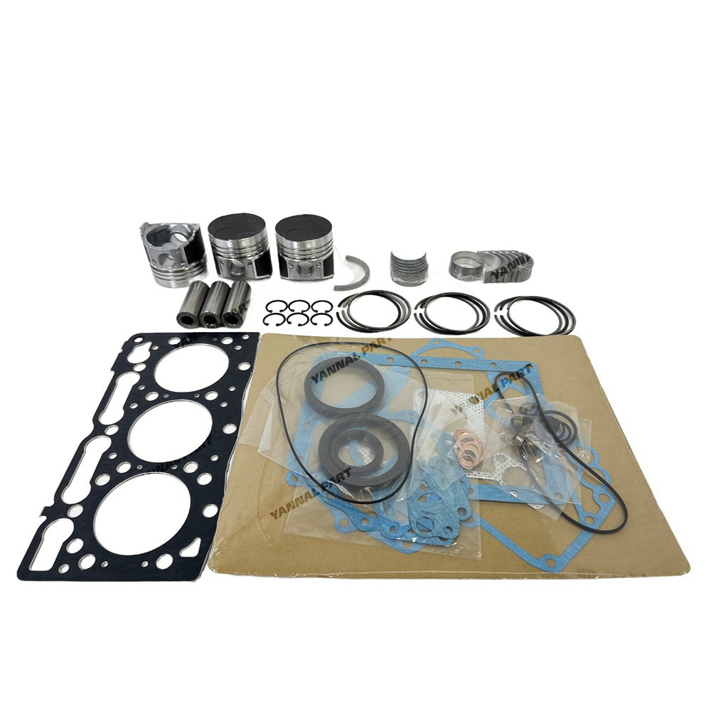 D950 Overhaul Re-ring Kit With Piston Rings Gaskets Bearings Compatible with for Kubota D950 Engine Kubota Tractor B7200D B1750D B8200E F2100