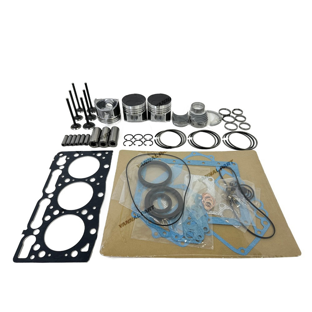 for Kubota D950 New Overhaul Rebuild kit Gasket + Piston + Ring + Valve + Bearings