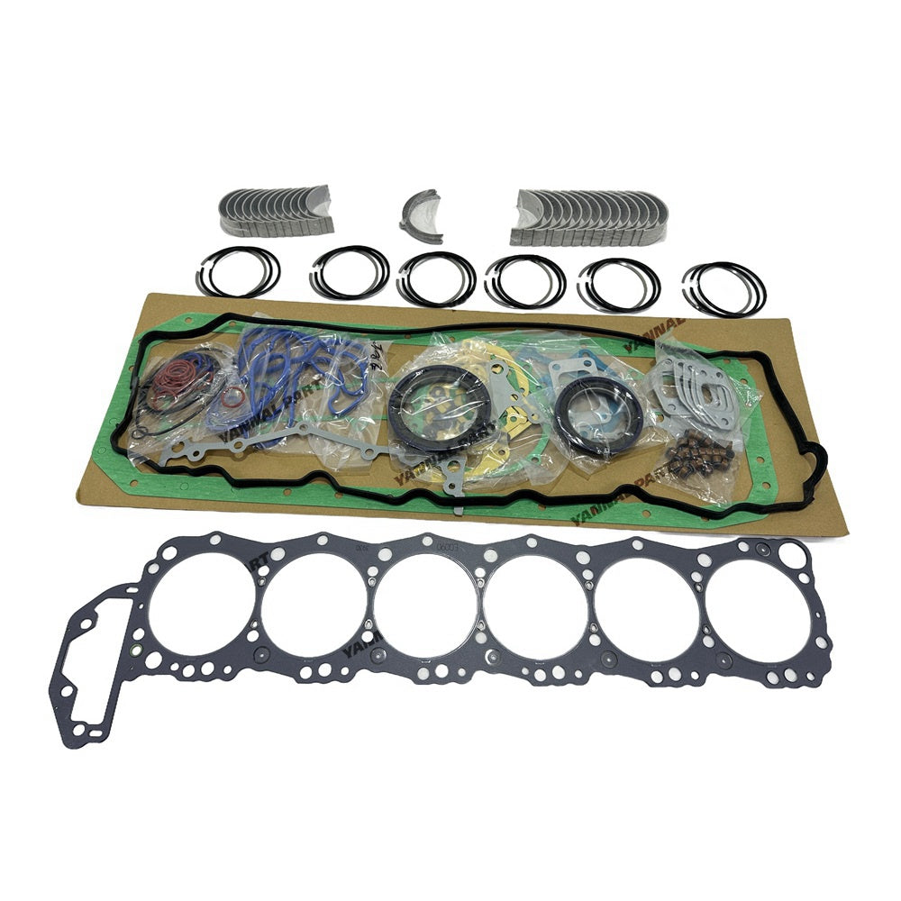 New for Hino J08E Rebuild kit Piston Ring Cylinder Liner Sleeve Engine Big Small Engine Bearing Complete Full Cylinder Head Gasket Set