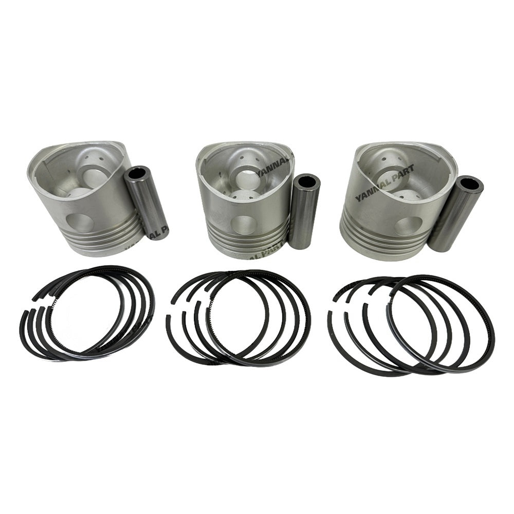 K3B Piston With Rings Liner Set For Mitsubishi TU1500 TX1510 TX2160 Tractor