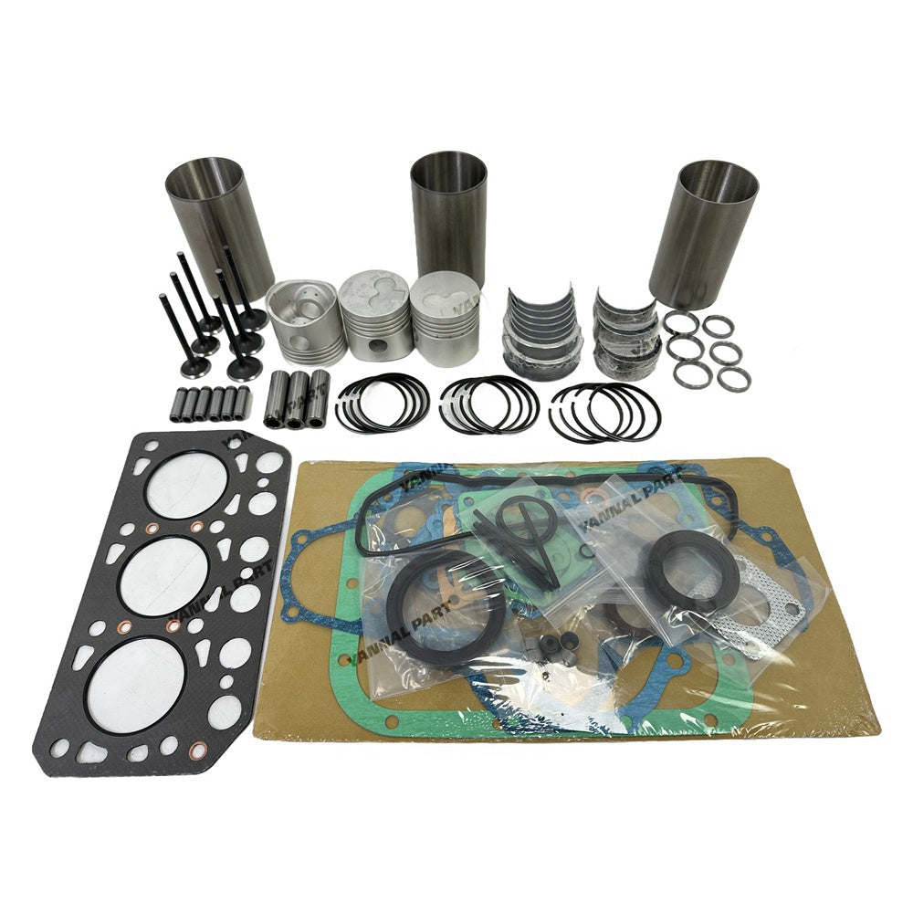 Overhaul Rebuild Kit Compatible with Mitsubishi K3B Engine Iseki TU1500 TX1510 TX2160 Tractor