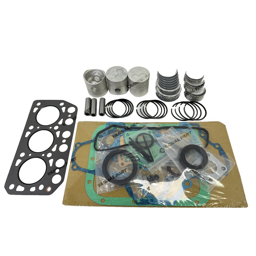 Overhaul Rebuild Kit K3C Compatible with K3C Mitsubishi Engine Iseki TU150 TU155 TU157 TU1600 Mini Tractor MT1601