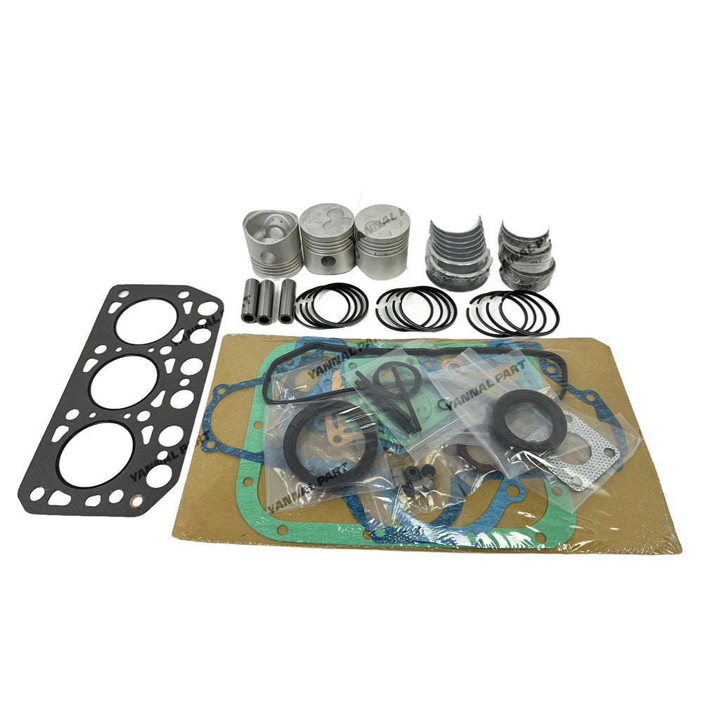 Overhaul Rebuild Kit K3C Compatible with K3C Mitsubishi Engine Iseki TU150 TU155 TU157 TU1600 Mini Tractor MT1601