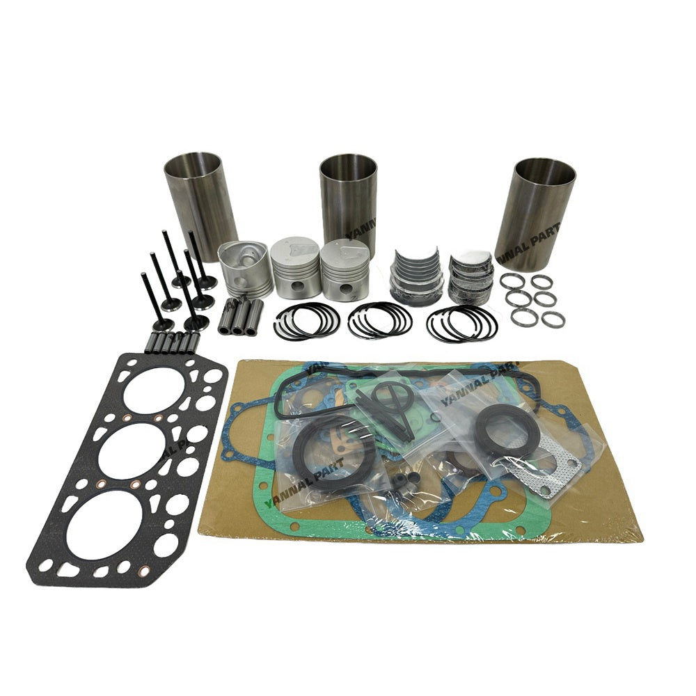 K3D Overhaul Rebuild Kit Compatible with Mitsubishi Engine Iseki TU170F TU177 Tractor Repair