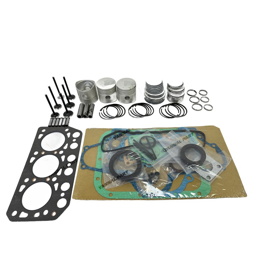 Overhaul Rebuild Kit (Cylinder liner not included) For Mitsubishi K3D Engine