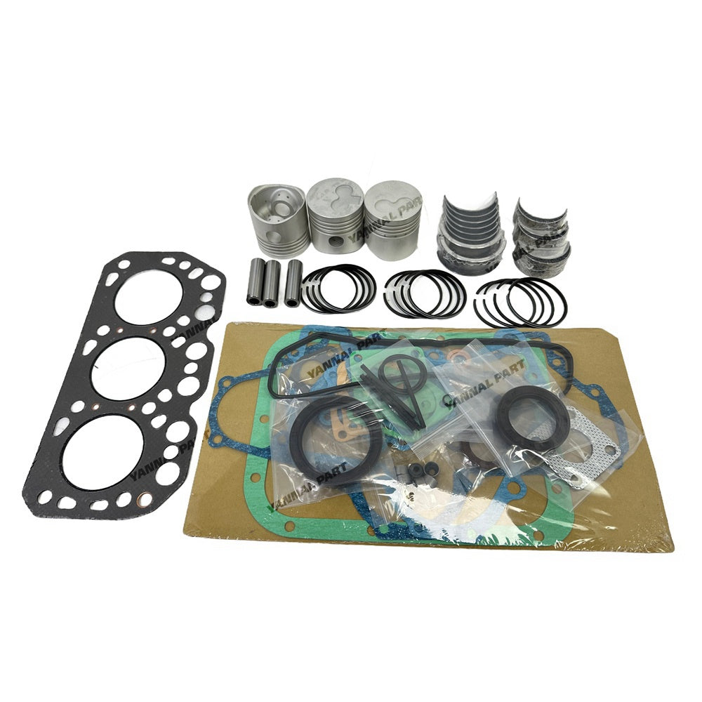 Overhaul Rebuild Kit £¨No valve set, no cylinder liner£©Compatible with K3H Mitsubishi K3H Engine