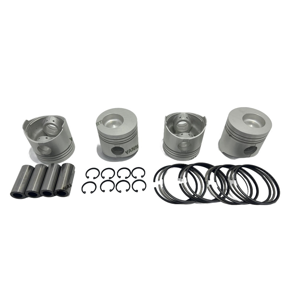 For Mitsubishi K4D Overhaul Rebuild Kit gasket Kit engine Bearing Piston liner Kit + 8pcs inlet outlet valves