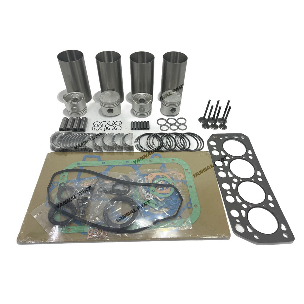 K4E Overhaul Rebuild Kit Replacement For Mitsubishi K4E MT23D Hanix N260 N350 Engine Tractor Excavator Piston 30A17-00050