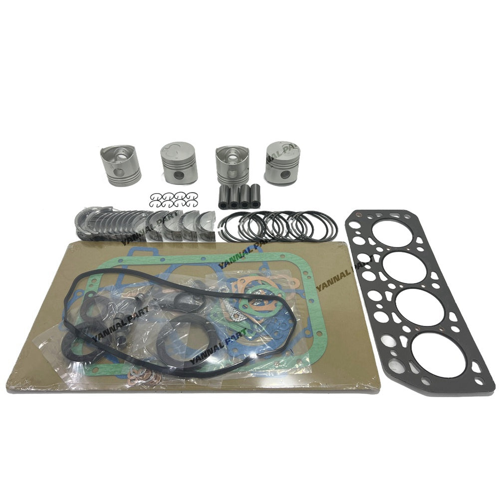 K4E Overhaul Rebuild Kit (No cylinder liner and valve) For Mitsubishi K4E K4E-DI Engine MT23D Tractor For Hanix N260 N350 Excavator MM433462 MM435384 MM438918 Combustion Chamber 39mm