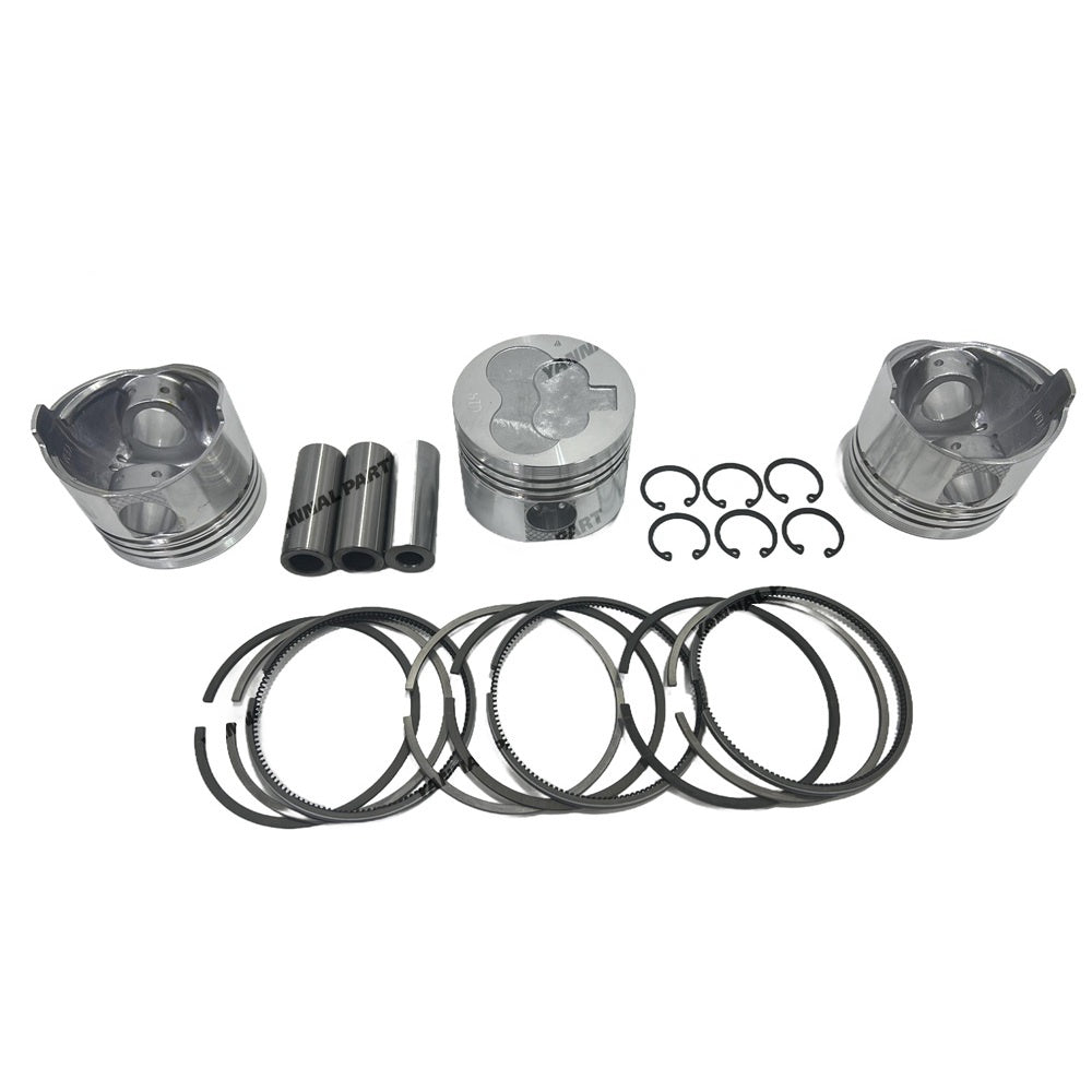 L3C Overhaul Rebuild Kit Without valve Kit Compatible with Mitsubishi L3C Engine Tractor