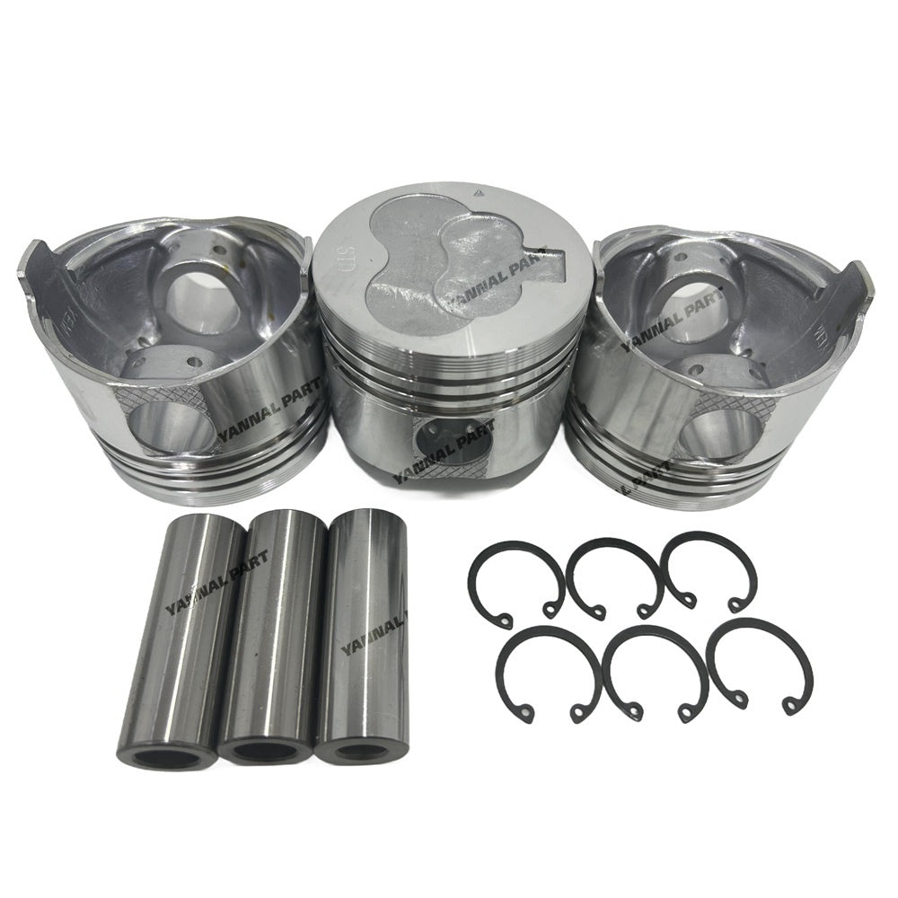 L3C Overhaul Rebuild Kit Without valve Kit Compatible with Mitsubishi L3C Engine Tractor