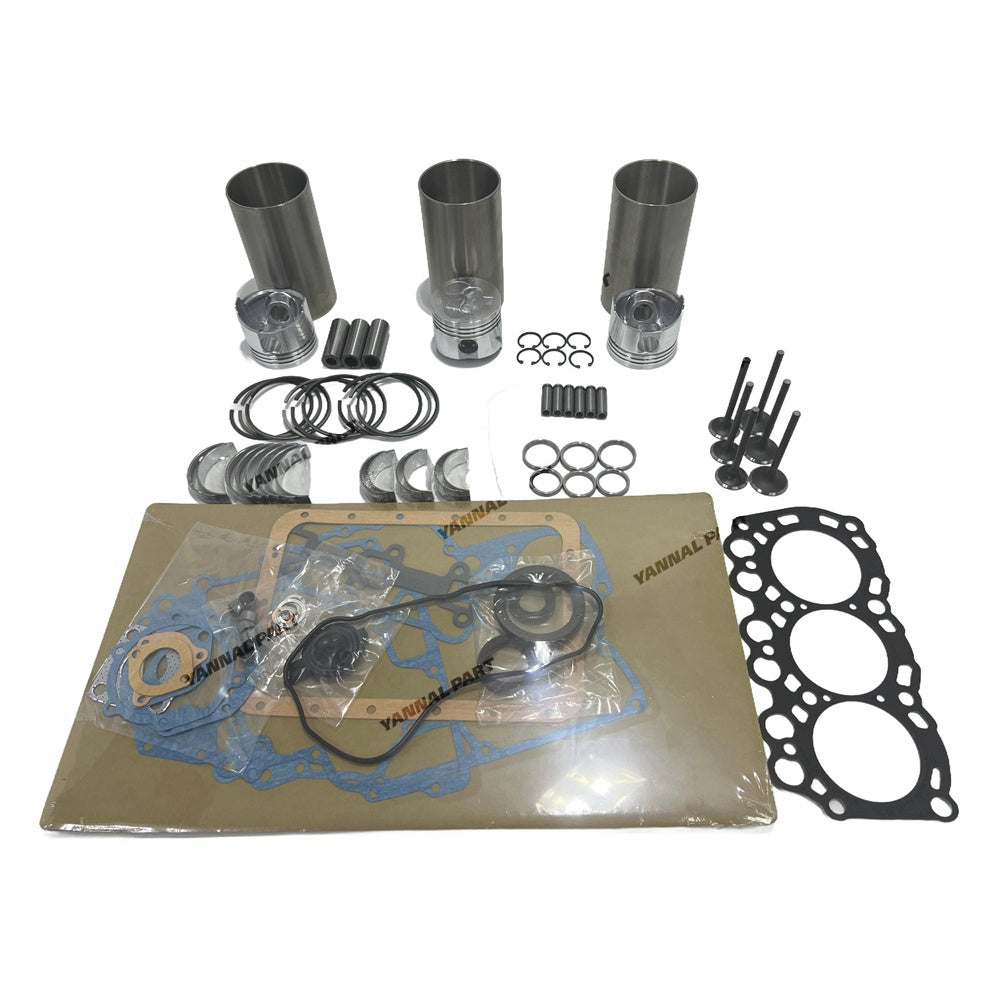 Overhaul Rebuild Kit Compatible with L3C Engine Tractor Loader Repair Parts Bearing Cylinder Liners Piston Valves Full Gasket Kit