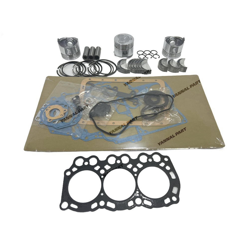 Rebuild Kit Piston + Cylinder Liner + All Bearing + Full Gaskets For Mitsubishi L3C