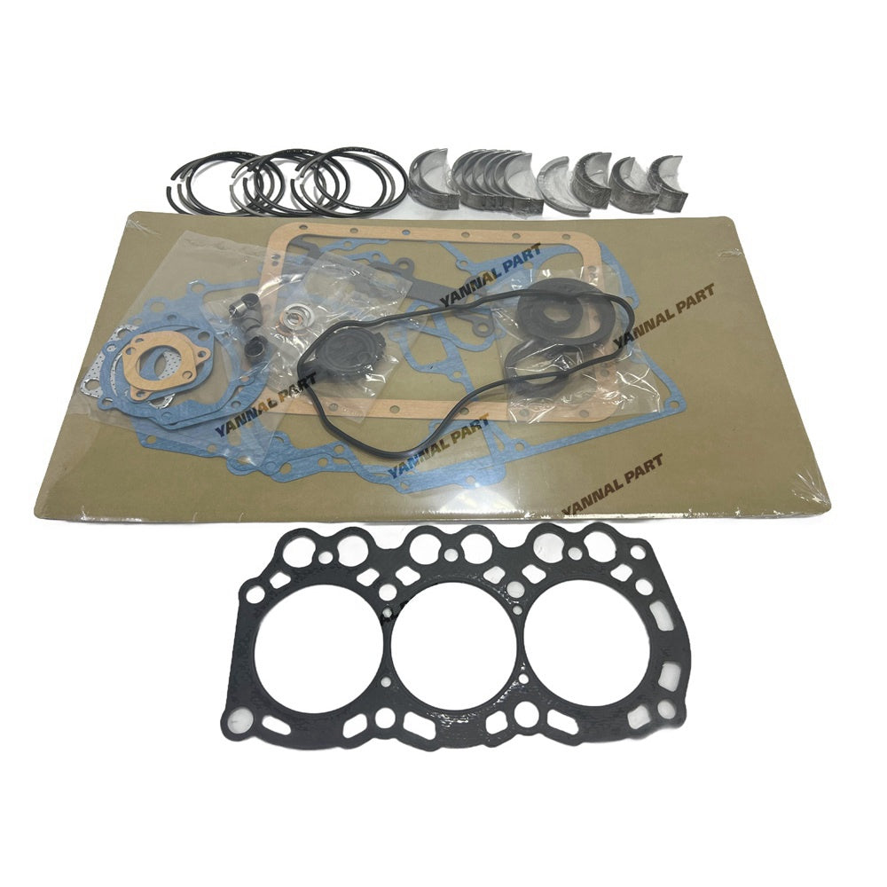 L3C Overhaul Re-Ring Kit Compatible with Mitsubishi L3C Engine Tractor Excavator Loader