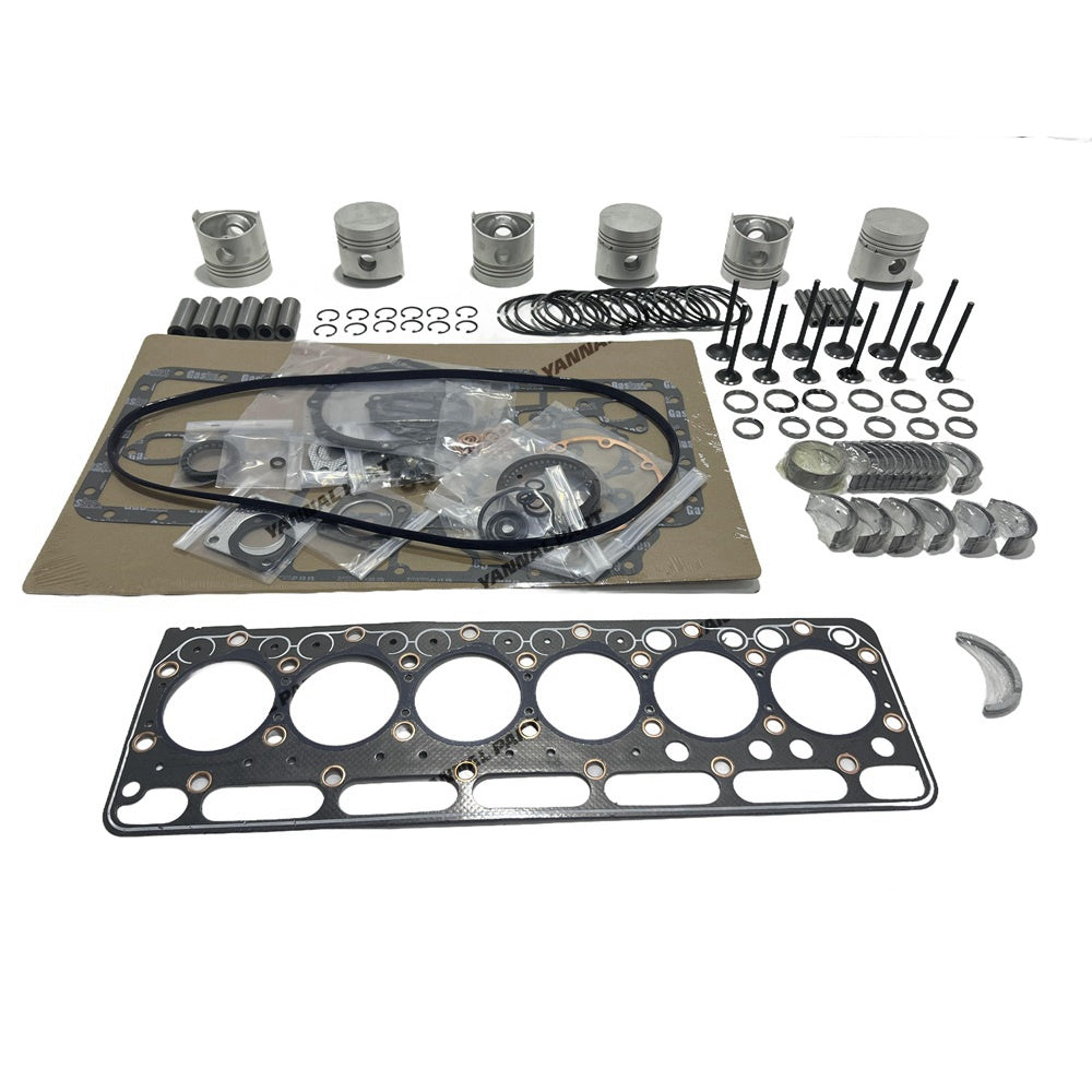 S2600 Overhaul Rebuild Kit (No Liner) Compatible with Kubota S2600 S2600A Engines M4050 Tractor