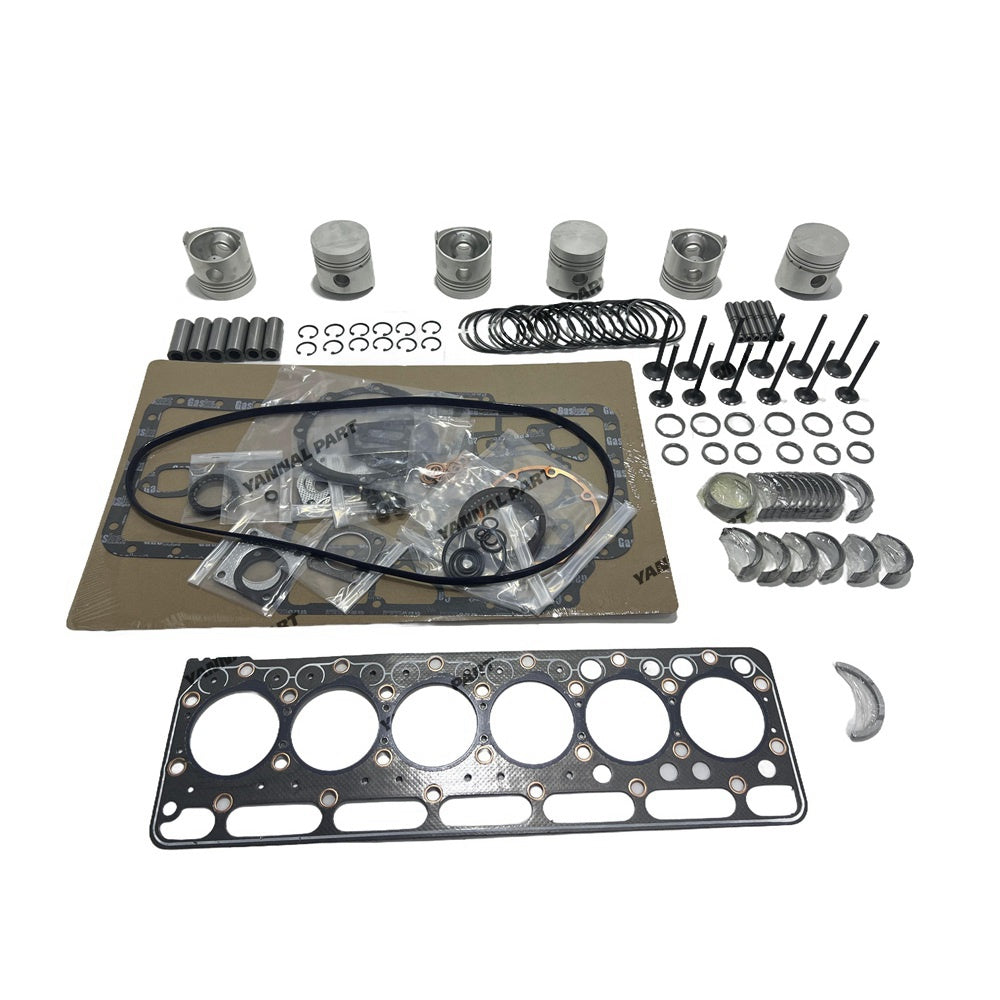 S2600 Overhaul Rebuild Kit (No Liner) Compatible with Kubota S2600 S2600A Engines M4050 Tractor