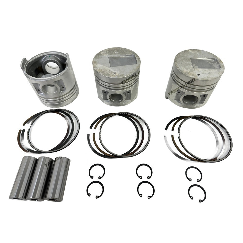 For Mitsubishi S3QT S3Q-2 S3Q2 Overhaul Rebuild Kit Full Cylinder Head Gasket Kit Engine Bearing Piston Liner Kit + 6pcs Valve + 6pcs Guides