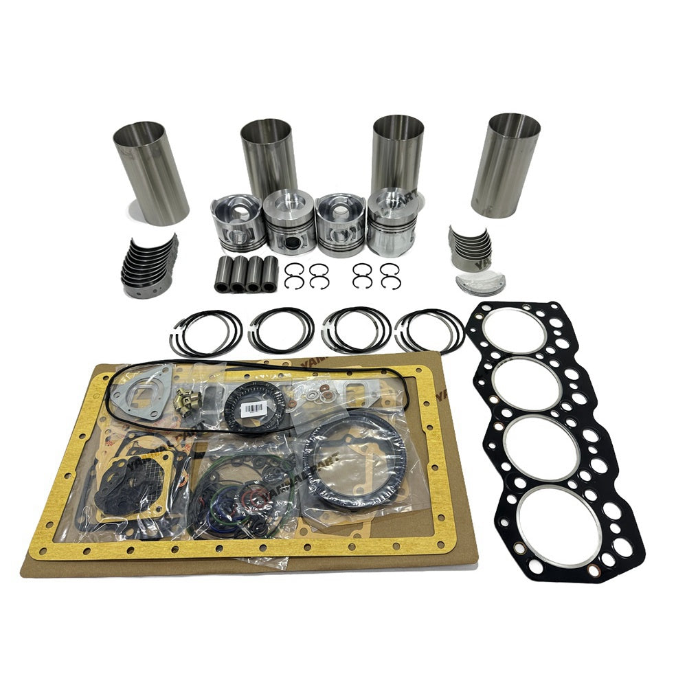 S4K S4KT Overhaul Rebuild Kit Compatible with Mitsubishi Engine Caterpillar E120B E312 E320 E120B 312C 313C 314C Excavator Liner & Piston Kit & Bushing Kit & Full Gasket Kit