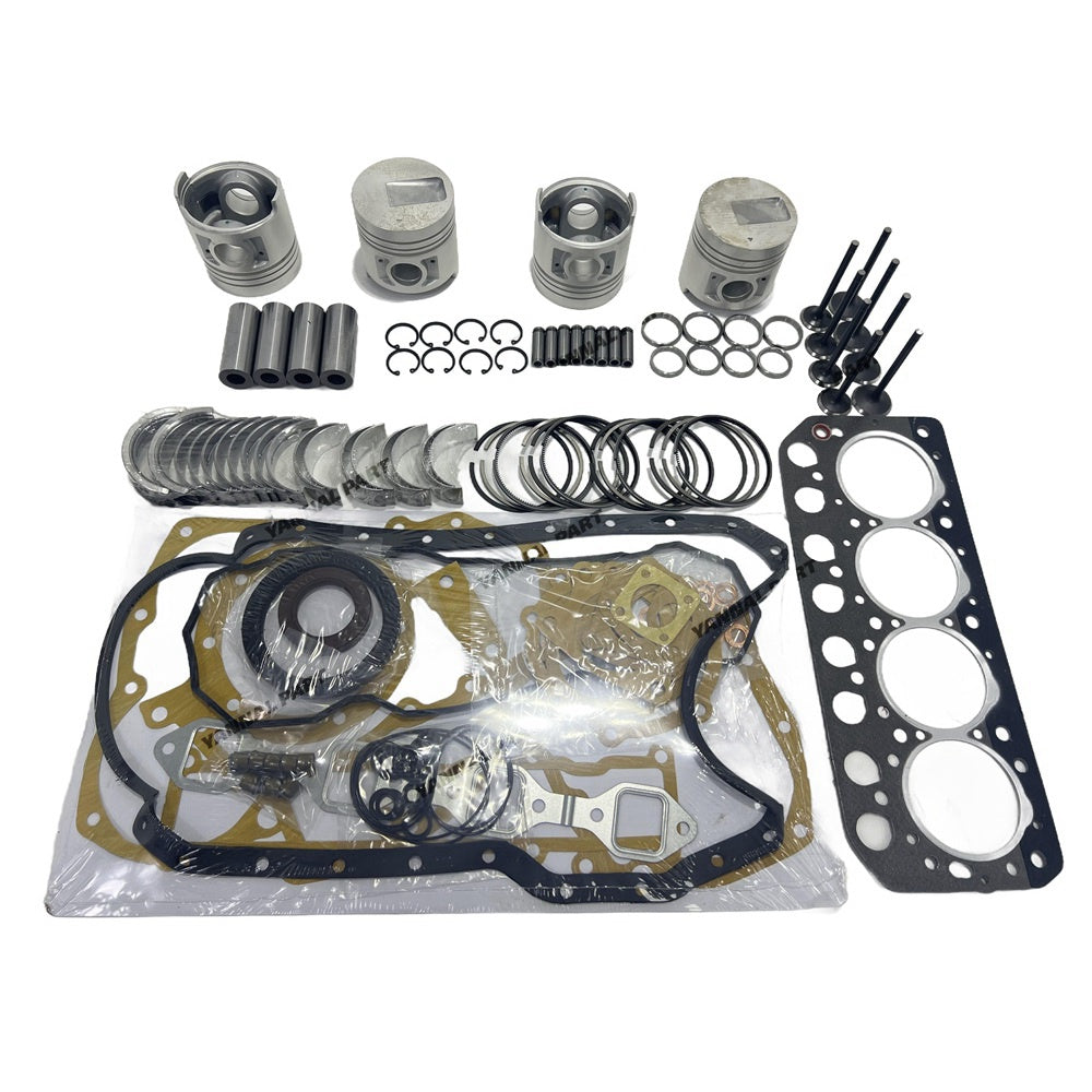 S4L Overhaul Rebuild Kit (No cylinder liner) For Mitsubishi S4L S4L2 Engine MM35T MM40CR MM40T Loader For LT360D CAT 304CR Excavator MT271 MT311 31A17-07100