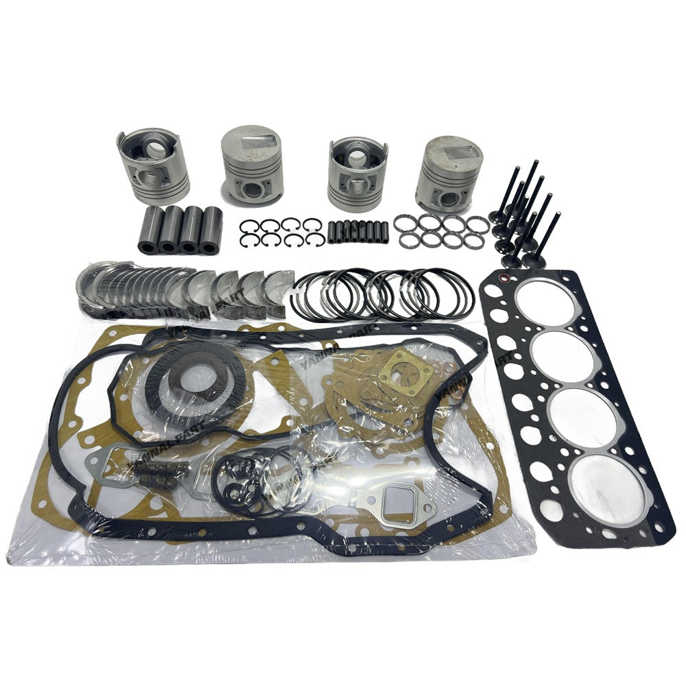 S4L Overhaul Rebuild Kit (No cylinder liner) For Mitsubishi S4L S4L2 Engine MM35T MM40CR MM40T Loader For LT360D CAT 304CR Excavator MT271 MT311 31A17-07100