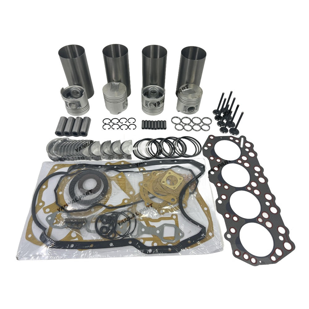 S4Q2 S4Q Overhaul Rebuild Kit STD Size Liner Piston Ring Bearing Gasket Valve Kit Compatible with Mitsubishi S4Q2 Engine