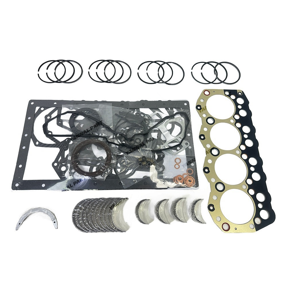 3044T 3044C-T 3044C-DIT Overhaul Re-Ring Kit Compatible with Caterpillar Engine 236B2 252B2 256C 297C 262B Skid Steer Loader Piston Ring&Main/Con Rod Bearing&Full Gasket Kit
