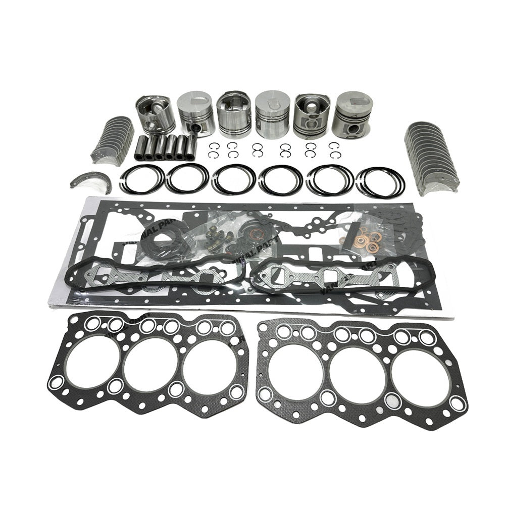 For Mitsubishi S6E S6E-2 S6E2 Overhaul Kit connecting rod 1PC + complete head gasket + Piston + Ring + Bearing