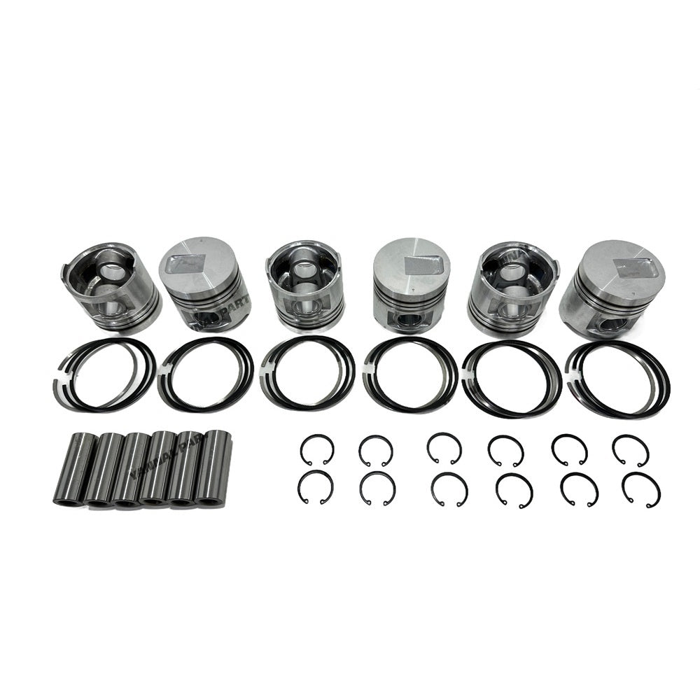 S6S Engine Rebuild Kit Liner Piston Ring Bearing Gasket STD For Mitsubishi S6S