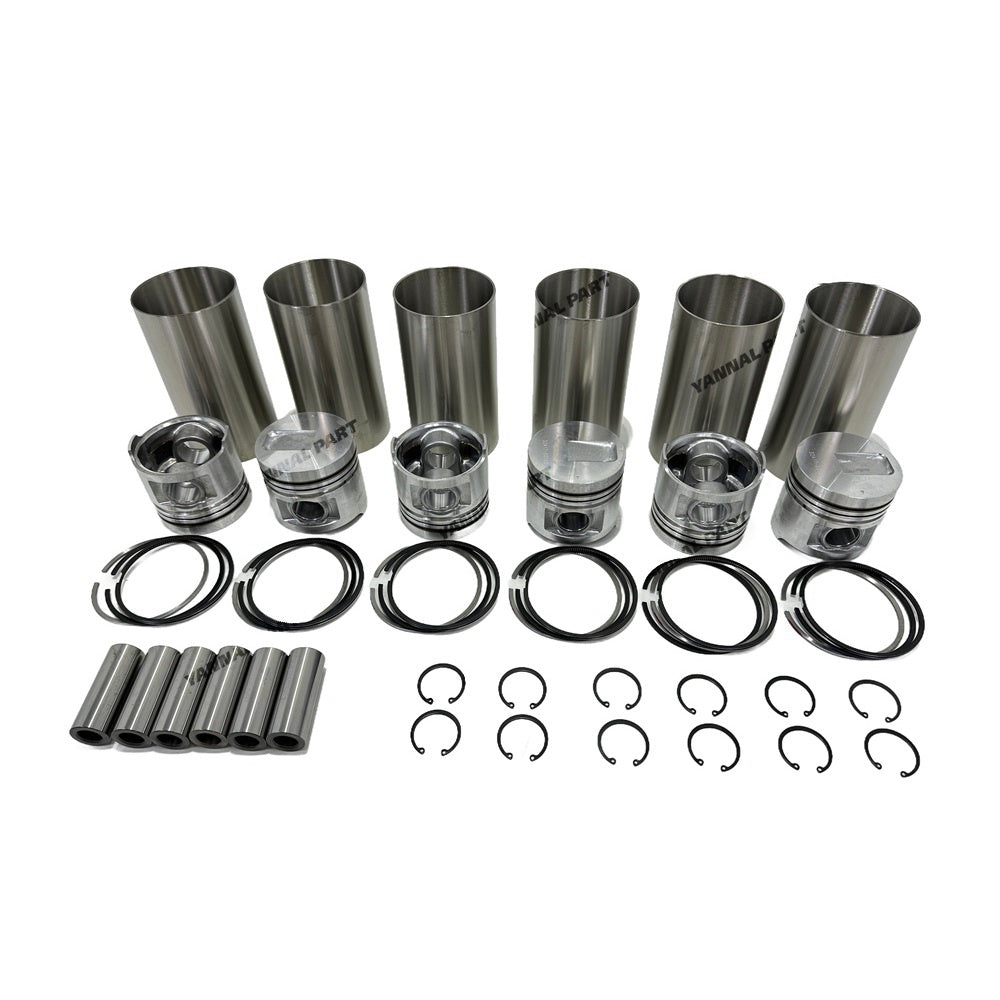 S6S 3046 Overhaul Rebuild Kit with Valve Kit fits For Mitsubishi S6S S6S-DT S6S-DI Engine For CAT 3046 3406E Engine Forklift Loader Excavator Engine Rebuild Aftermarket Parts