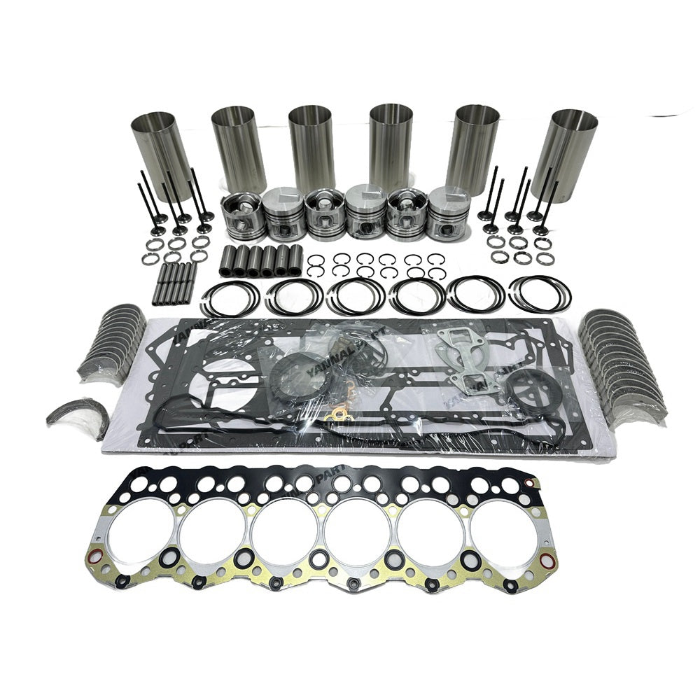 S6S S6S-DI 3046 Engine Overhaul Rebuild Kit with Valve Kit For Mitsubishi S6S S6S-DI TCM Komatsu Caterpillar Forklift Loader Excavator Engine Rebuild Aftermarket Parts