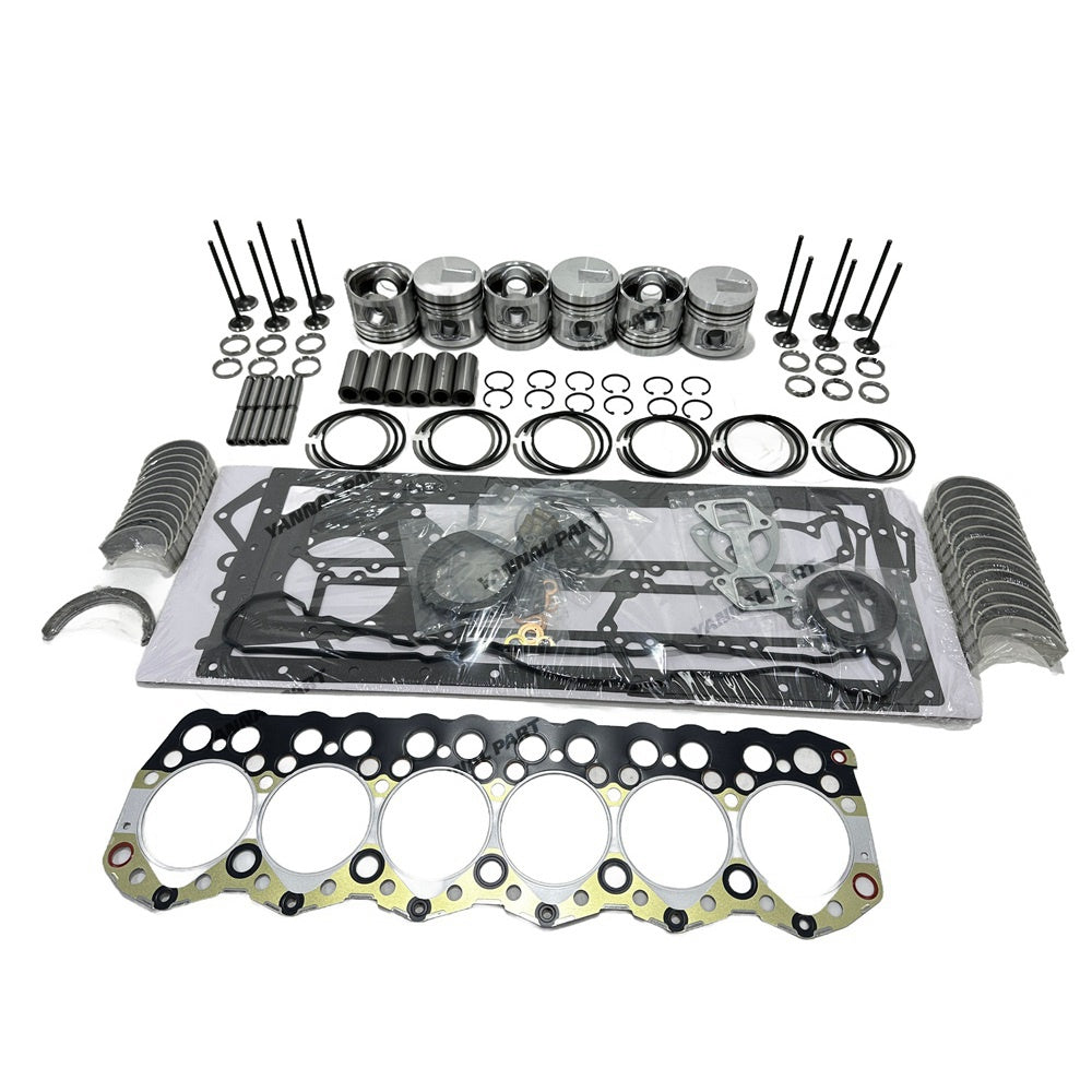 S6S 3046 Overhaul Rebuild Kit (No Liner) For Mitsubishi S6S S6S-DT S6S-DI Engine For CAT 3046 3406E Engine Forklift Loader Excavator Engine Rebuild Aftermarket Parts