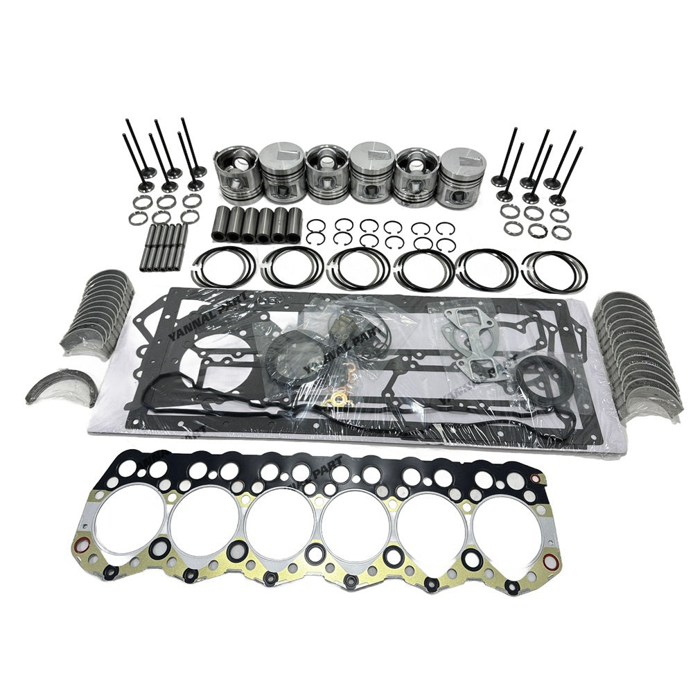 S6S 3046 Overhaul Rebuild Kit (No Liner) For Mitsubishi S6S S6S-DT S6S-DI Engine For CAT 3046 3406E Engine Forklift Loader Excavator Engine Rebuild Aftermarket Parts