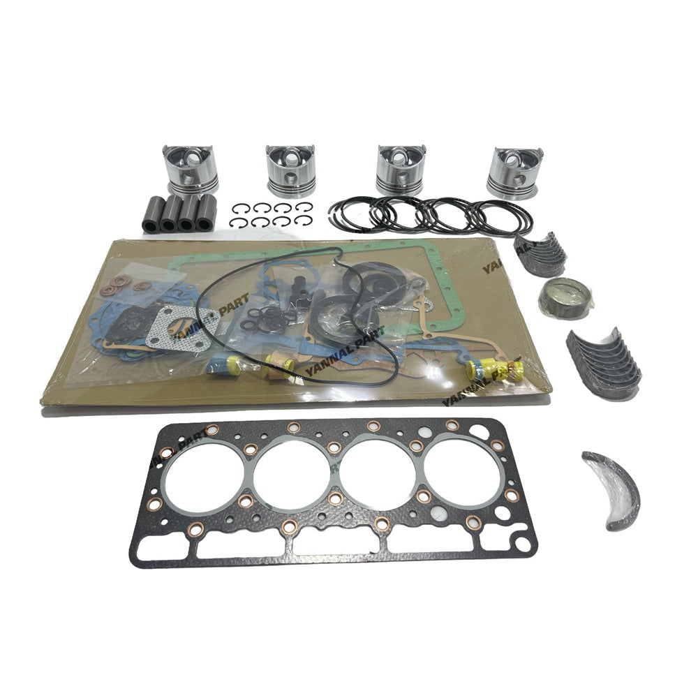 V1100 Overhaul Rebuild Kit Compatible with Kubota Engine (Piston Kit Assy + Bearing + Gasket) Replacement