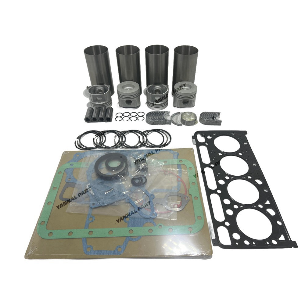 Overhaul Rebuild Kit Compatible with Kubota V2003-M-DI Engine Bobcat Skid Steer S185 S175 Excavator 337D 341D