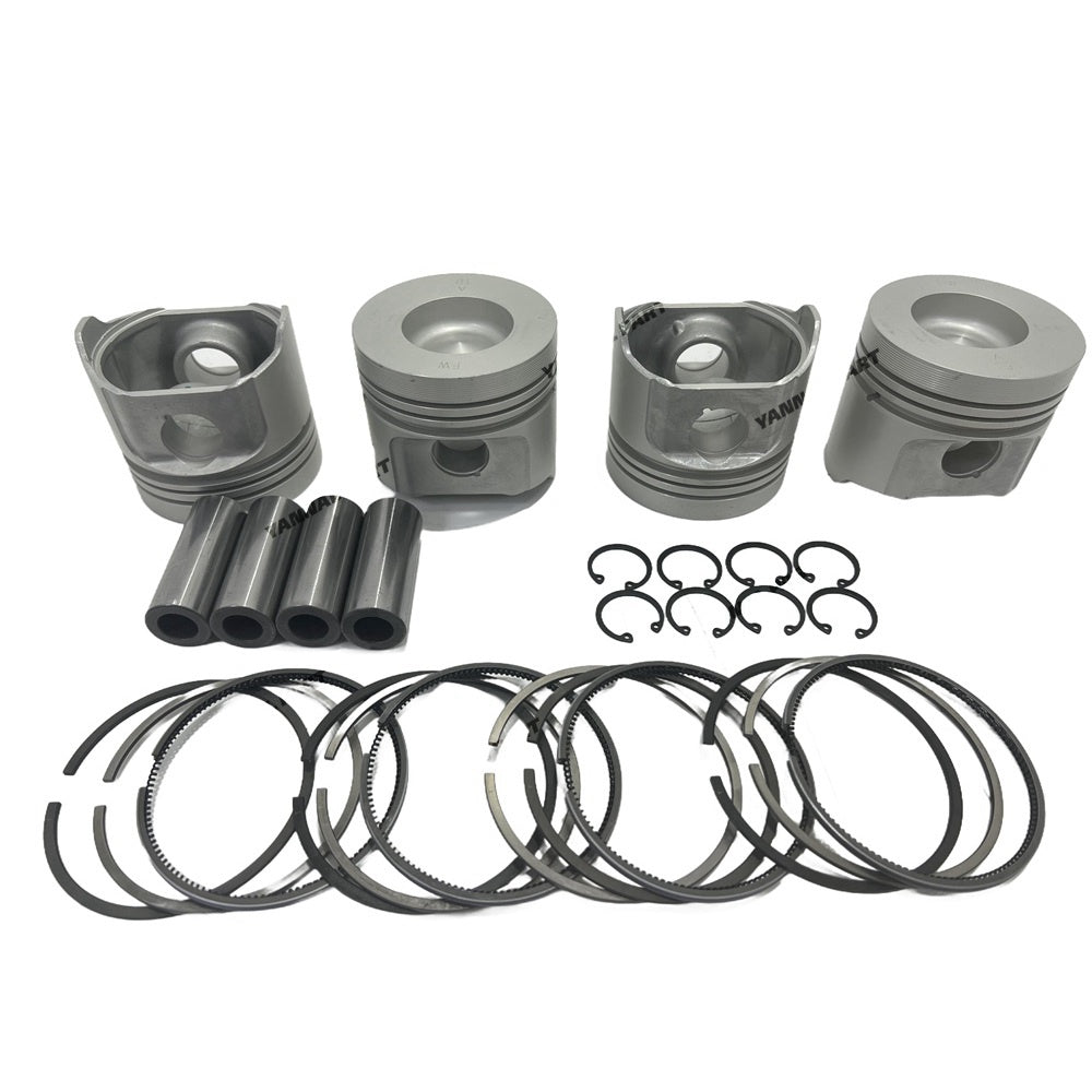 For Kubota V2003M V2003 Rebuild Kit Piston with Piston Ring Set Oversize + 0.50mm Overhaul Gasket Kit crankshaft conrod Bearing Excavator Tractor Engine