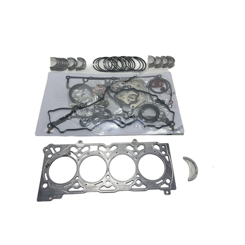 V2607 Overhaul Re-Ring Kit Compatible with Kubota V2607 Engine Bobcat S550 S570 S590 T590 Loader Piston Rings&Main/Rod Bearing&Full Gasket Kit